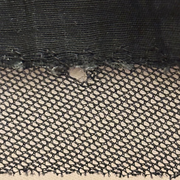 Max Mara Black Linen Silk Midi Dress: Lace Trim, Gothic Inspired - Picture 9 of 9